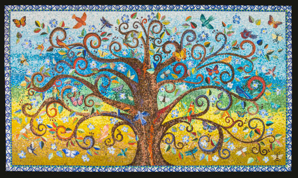 Mosaic artwork made by a mosaic artist
